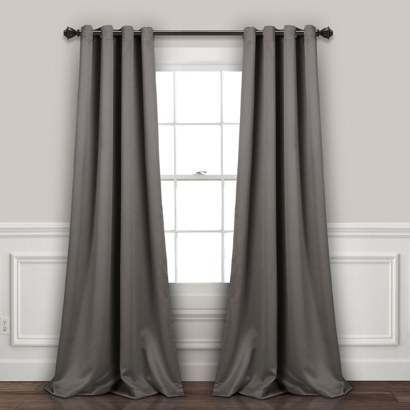 Insulated Grommet Blackout Window Curtain Panel Set