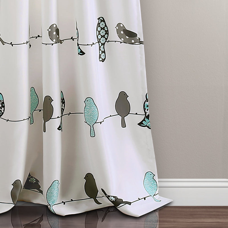 Rowley Birds Light Filtering Window Curtain Set