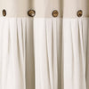 Linen Button Shower Curtain