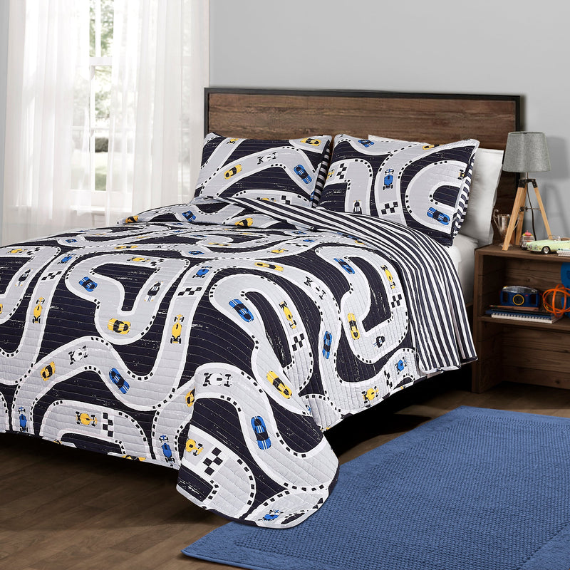 Car Tracks Quilt Set