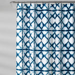 Geo Shibori Shower Curtain