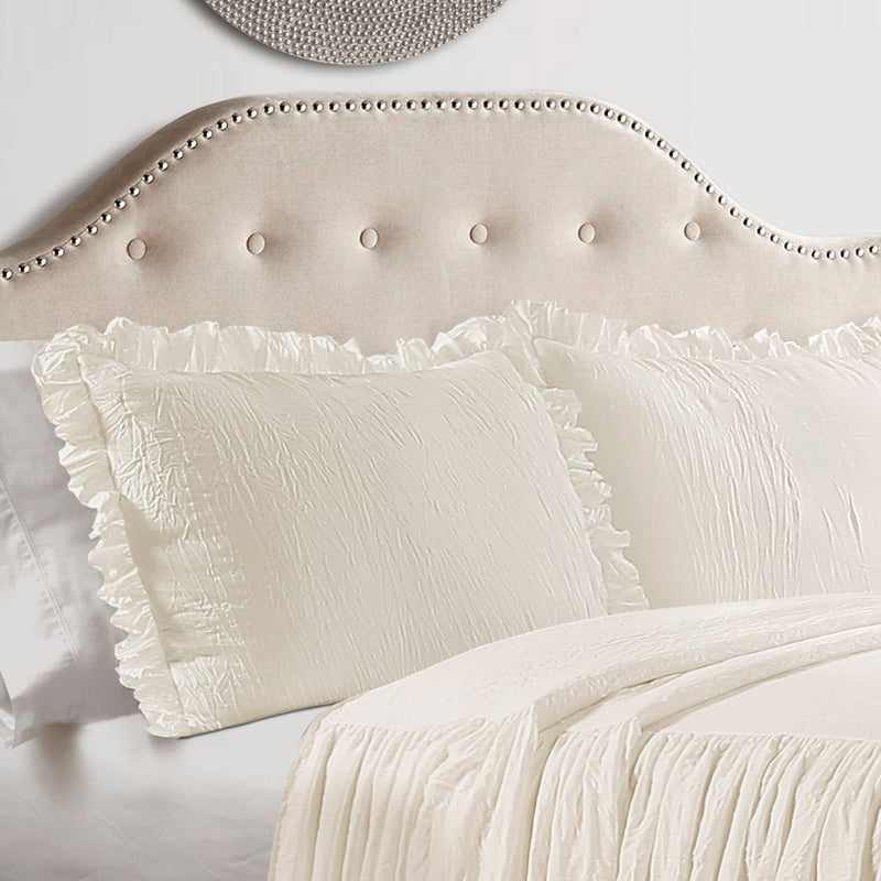 Ruffle skirt 3-piece bedspread set hotsell