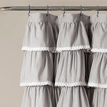 Lace Ruffle Shower Curtain