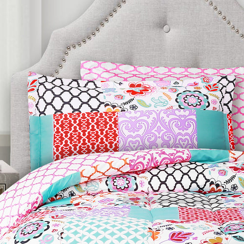 Brookdale Patchwork Comforter Set Back To Campus Dorm Room Bedding