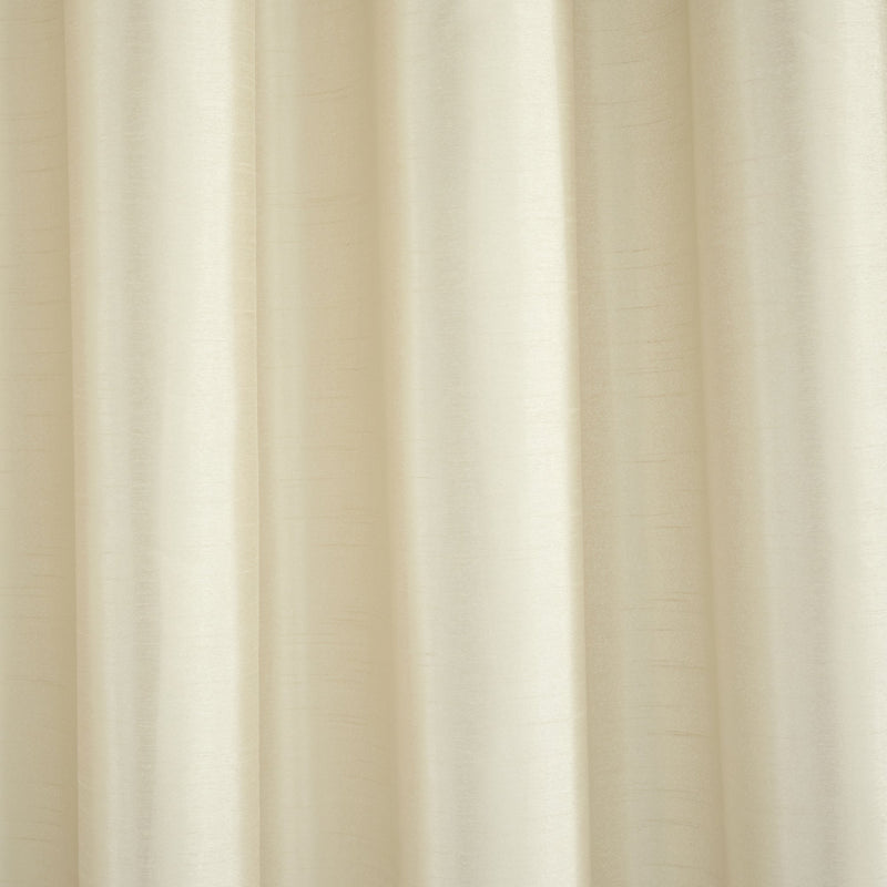 Luxury Regency Faux Silk Two-Tone Tassel Window Curtain Panel Set