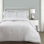 Farmhouse Stripe Cotton Reversible Comforter Set