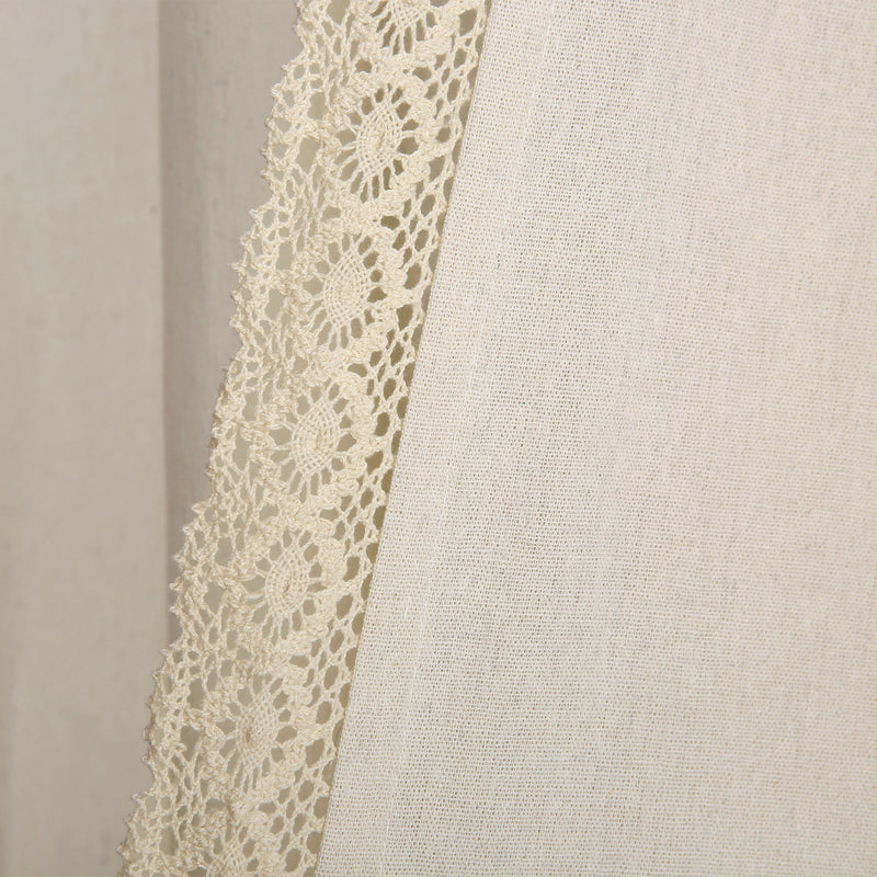 Rosalie Faux Linen Window Panel Set