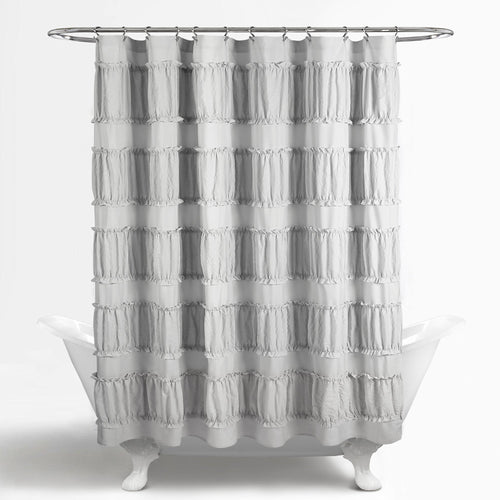 Nova Ruffle Shower Curtain