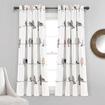 Rowley Birds Light Filtering Window Curtain Set