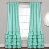Allison Ruffle Window Curtain Panel Set