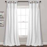 Lydia Ruffle Window Curtain Panel Set