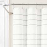Modern Galaxy Waffle Woven Cotton Shower Curtain