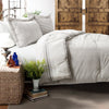 Farmhouse Stripe Cotton Reversible Comforter Set