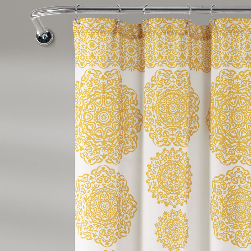 Stripe Medallion Shower Curtain