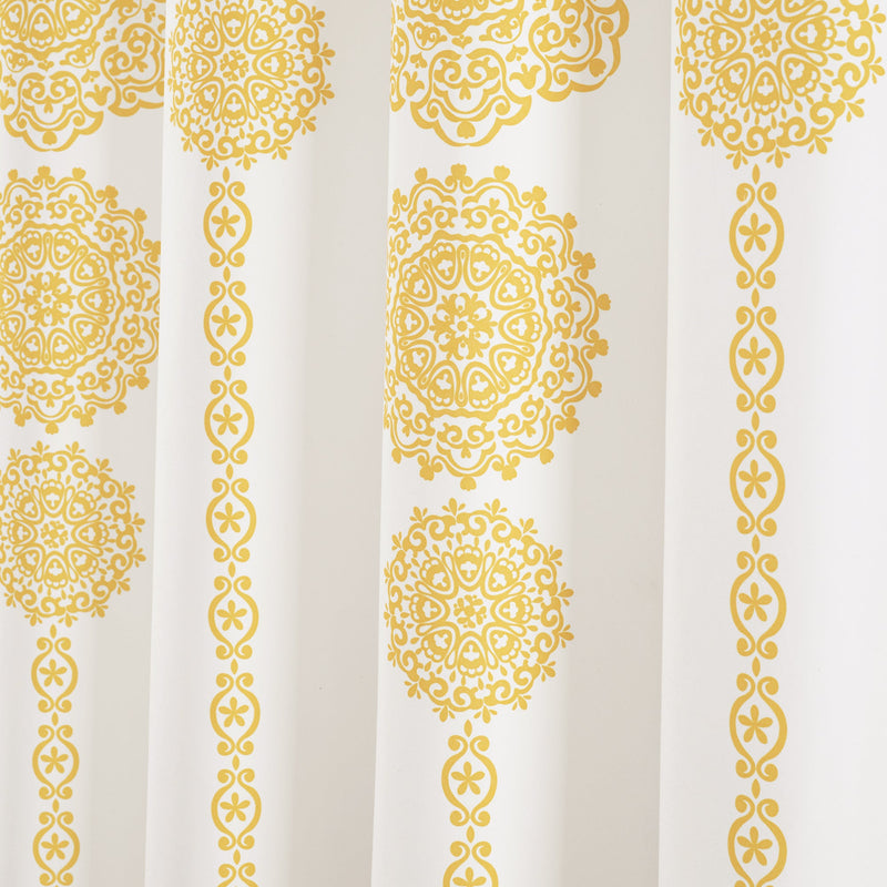 Stripe Medallion Shower Curtain