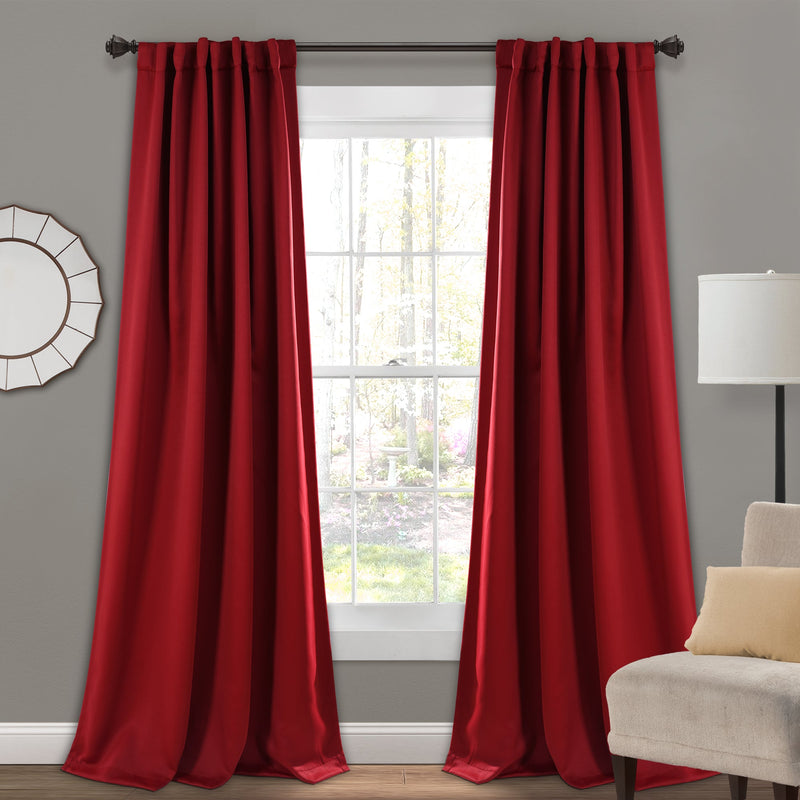 Insulated Back Tab Blackout Curtain Panel Set