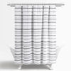 Stripe Clip Jacquard Shower Curtain
