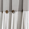 Linen Button Window Curtain Panel