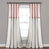 Linen Button Window Curtain Panel