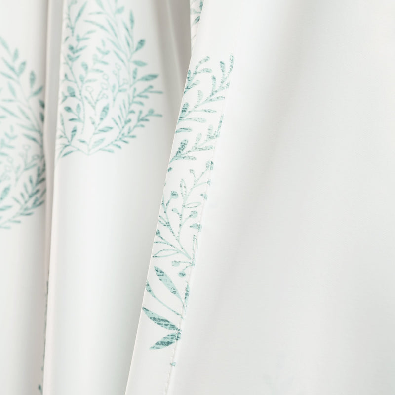Teardrop Leaf Room Darkening Window Curtain Panel Set