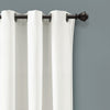 Prima Velvet Solid Grommet Light Filtering Window Curtain Panel Set