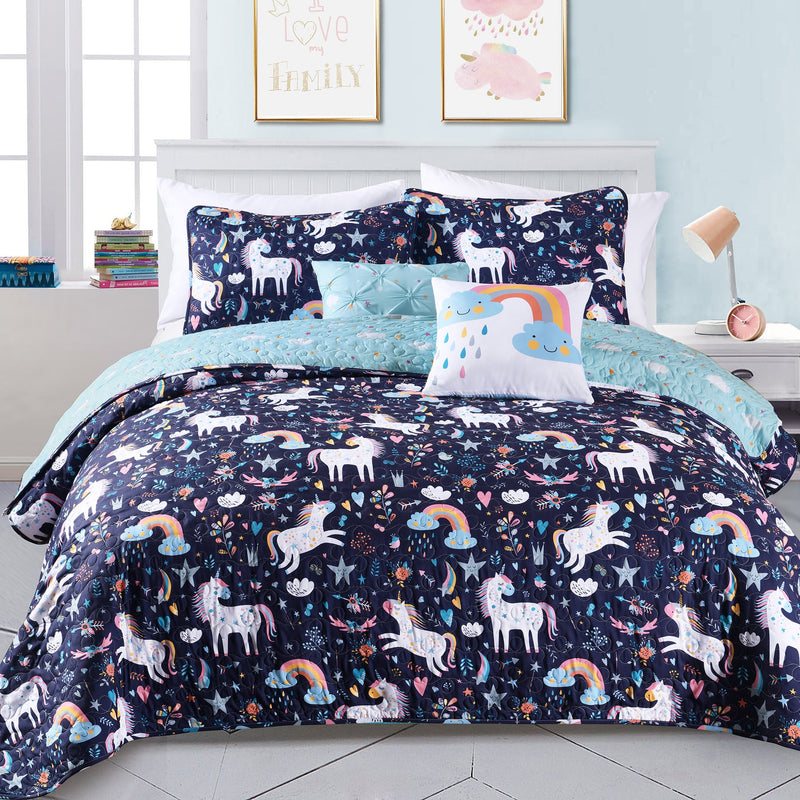 Unicorn Heart Quilt Set