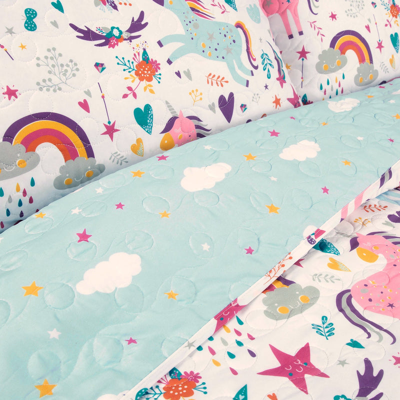 Unicorn Heart Quilt Set