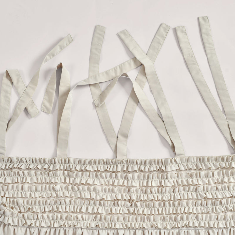 Lydia Ruffle Window Curtain Panel Set