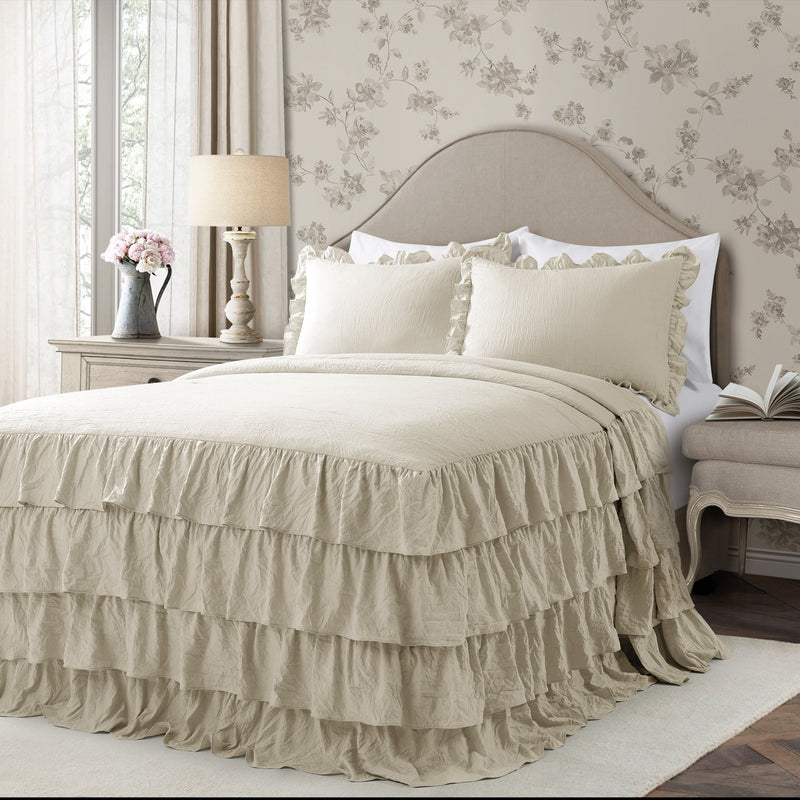 Allison Ruffle Skirt Bedspread Set