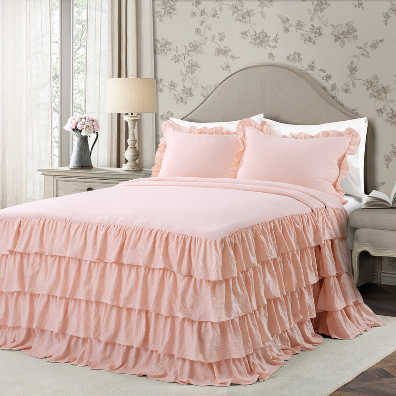 Allison Ruffle Skirt Bedspread Set Lovecup