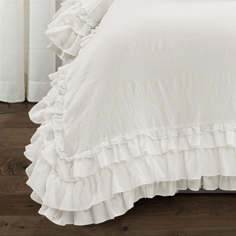 Ella Ruffle Lace Dorm Comforter Set