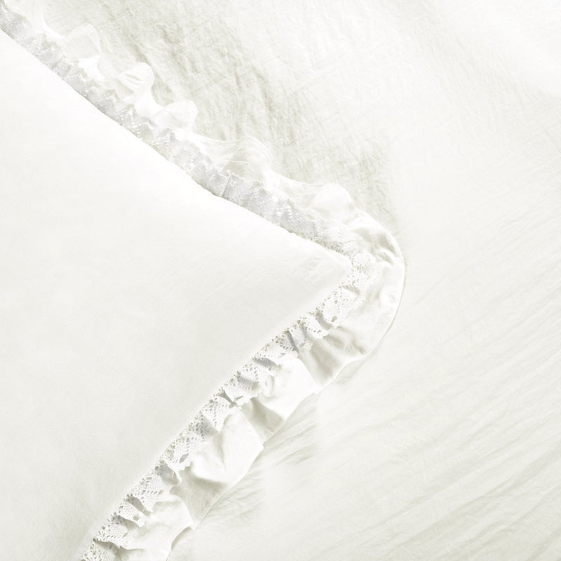 Ella Ruffle Lace Dorm Comforter Set