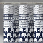 Elephant Stripe Shower Curtain