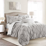 Ravello Pintuck Caroline Geo 7 Piece Comforter Set