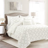 Ravello Pintuck Caroline Geo 7 Piece Comforter Set