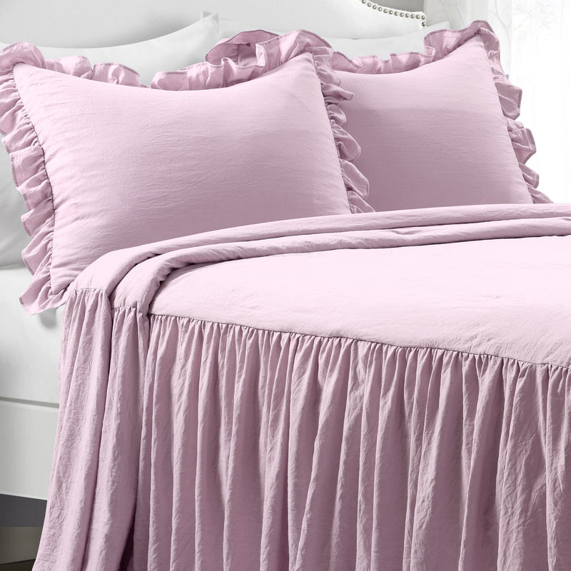 Ruffle Skirt Bedspread Set