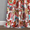Zara Jacobean Room Darkening Window Curtain Panel Set