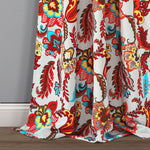 Zara Jacobean Room Darkening Window Curtain Panel Set
