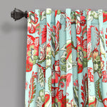 Zara Jacobean Room Darkening Window Curtain Panel Set