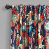 Zara Jacobean Room Darkening Window Curtain Panel Set