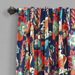 Zara Jacobean Room Darkening Window Curtain Panel Set