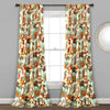 Zara Jacobean Room Darkening Window Curtain Panel Set