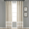 Nantucket Yarn Dyed Cotton Tassel Fringe Window Curtain Panel Set