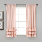 Allison Ruffle Window Curtain Panel Set