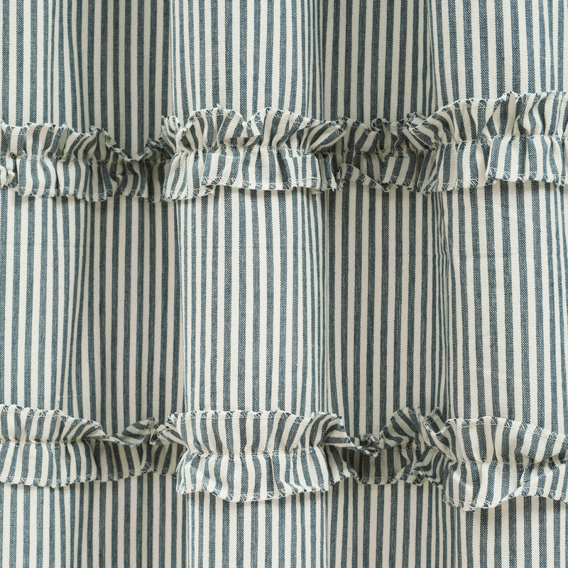 Vintage Stripe Yarn Dyed Cotton Shower Curtain