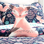 Pixie Fox Quilt 4 Piece Set Full/Queen Size