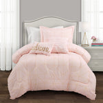 Trio Geo Metallic Print Comforter Set