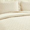 French Country Geo Ruffle Skirt 3 Piece Bedspread Set
