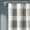 Tucker Stripe Yarn Dyed Cotton Knotted Tassel Shower Curtain