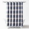 Tucker Stripe Yarn Dyed Cotton Knotted Tassel Shower Curtain